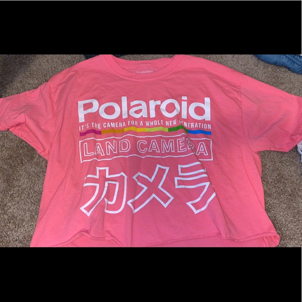 Super cute never worn before Polaroid camera shirt